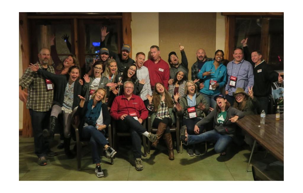 GoLife contributors huddled for a picture at the RVE Summit