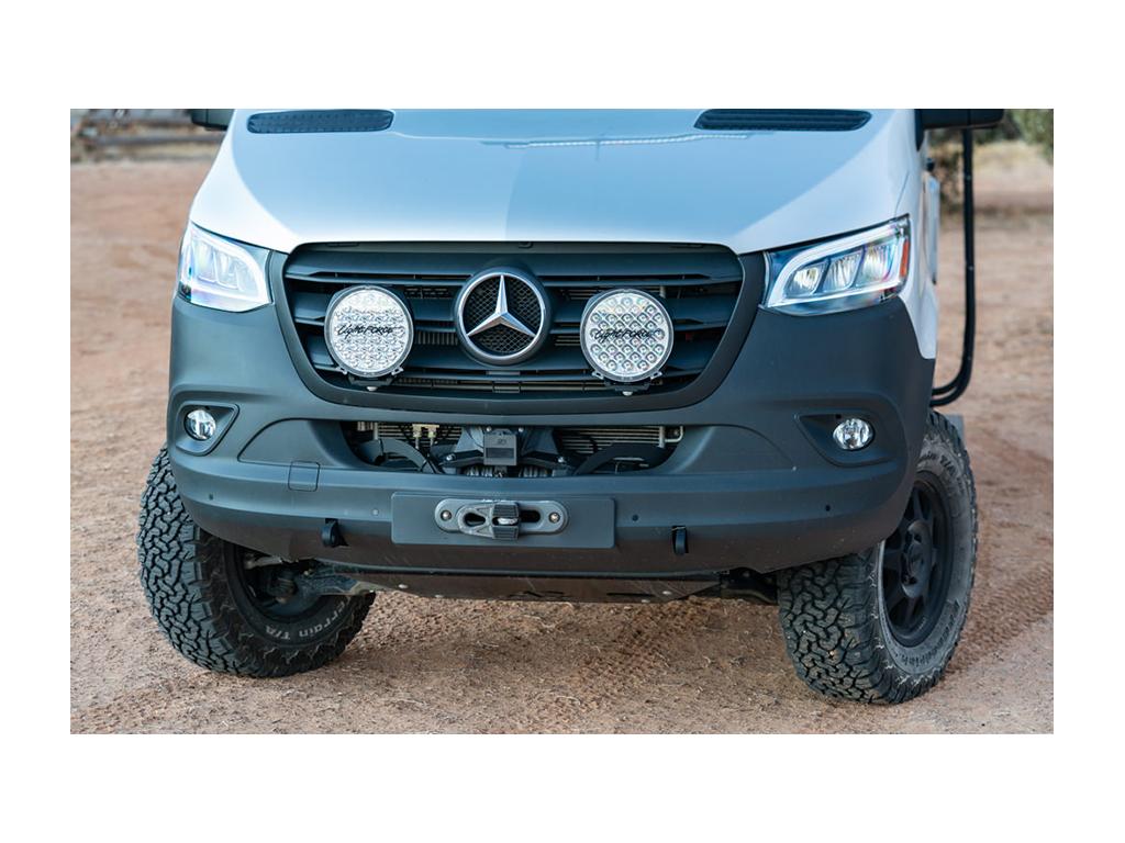 Warn Zeon Platinum Winch of Revel front bumper