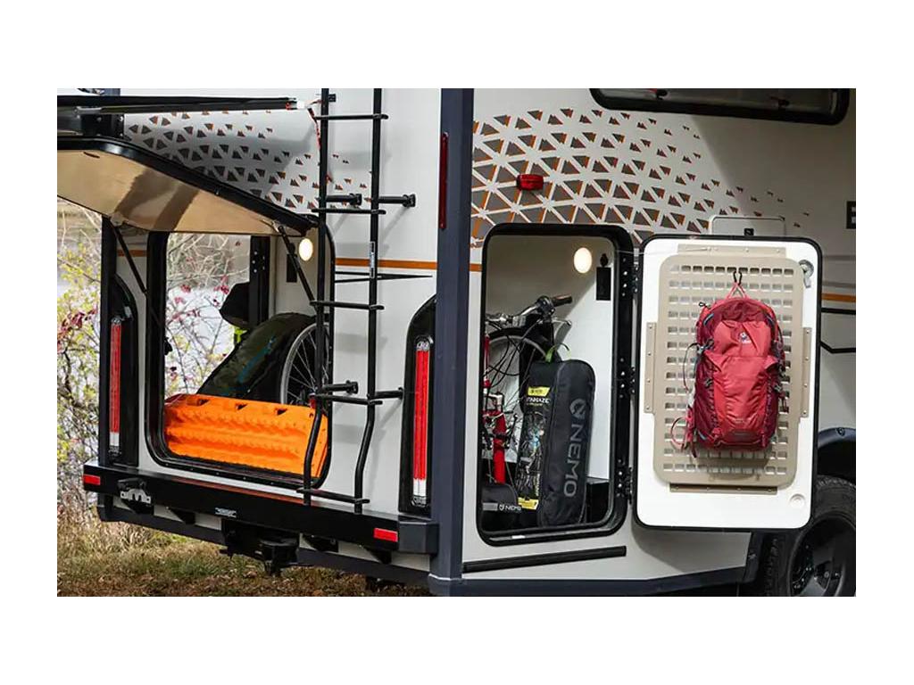 EKKO gear garage with doors open