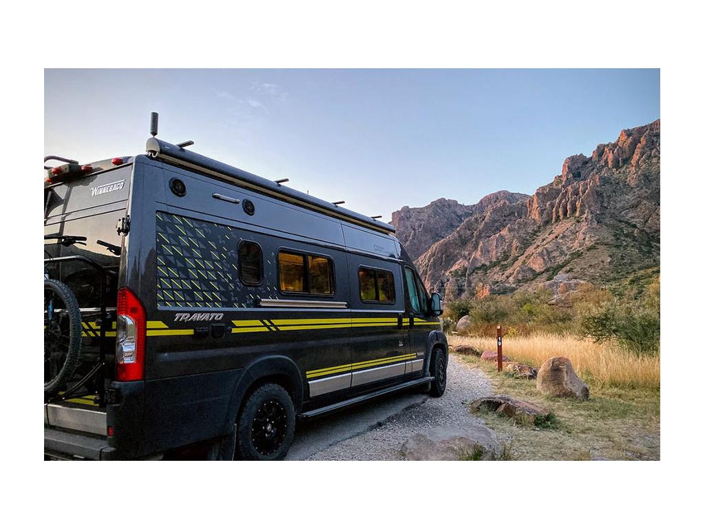 Travato camping near Big Bend