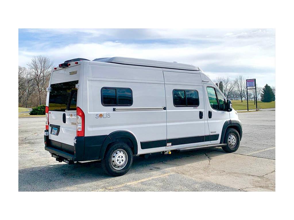 Winnebago Solis parked at Winnebago Factory Service Center