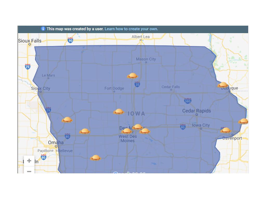 Screenshot of Pork Tenderloin Trail map