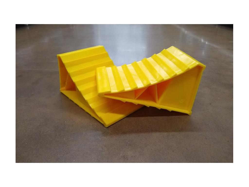 A set of yellow wheel clocks