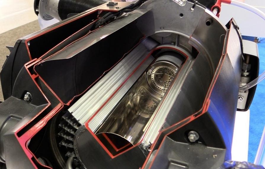 Truma Combi cut-a-way so you can see the inside.