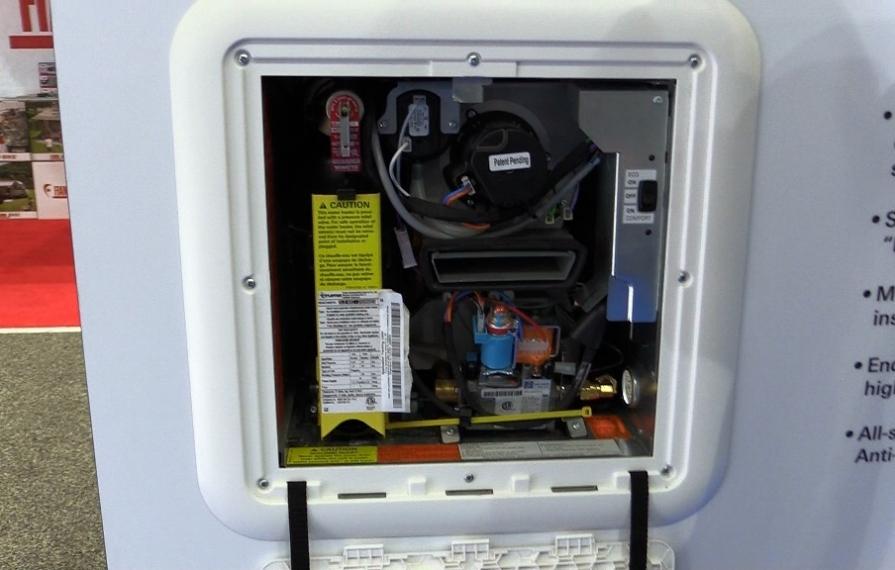 Truma AquaGo on display.