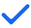 blue check mark