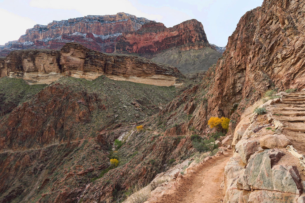 Narrow pathway along the canyon side.