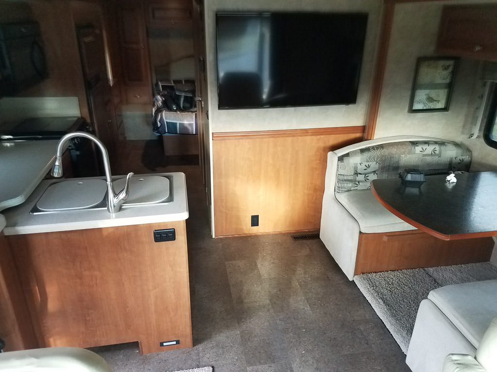 Winnebago Vista dinette and kitchen area.