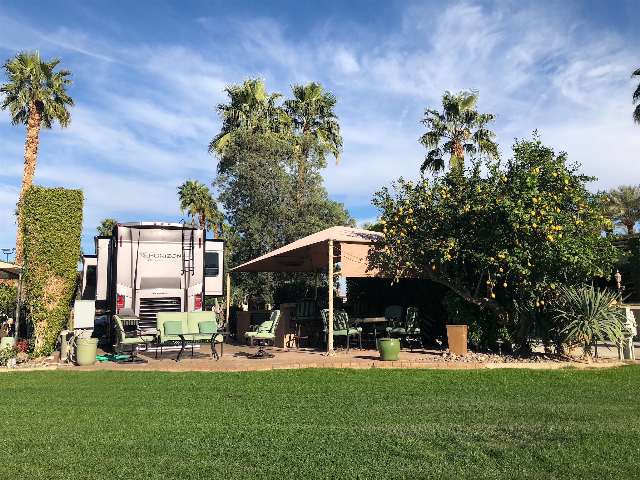 Horizon parked at Outdoor Resorts