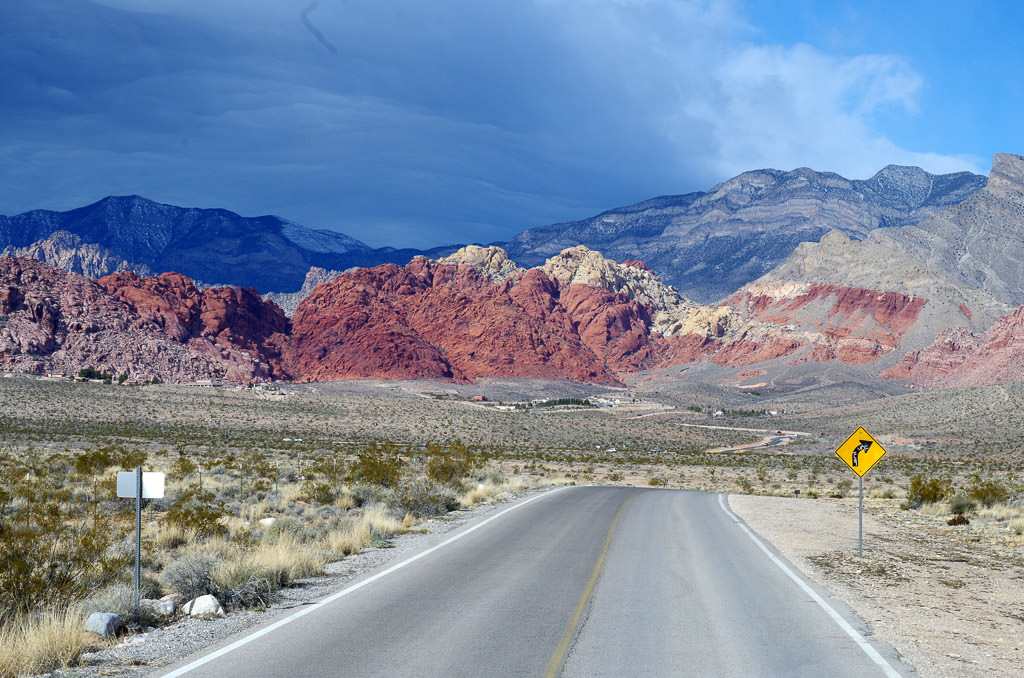 Road leading to Red Rock Canyon