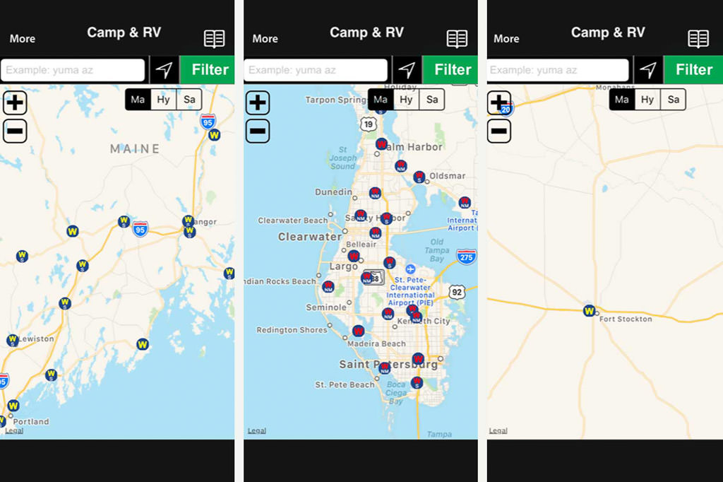 Maps of Wallydocking locations