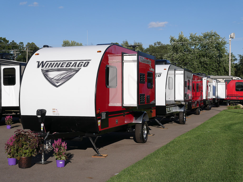 Winnebago towable display at Open House.