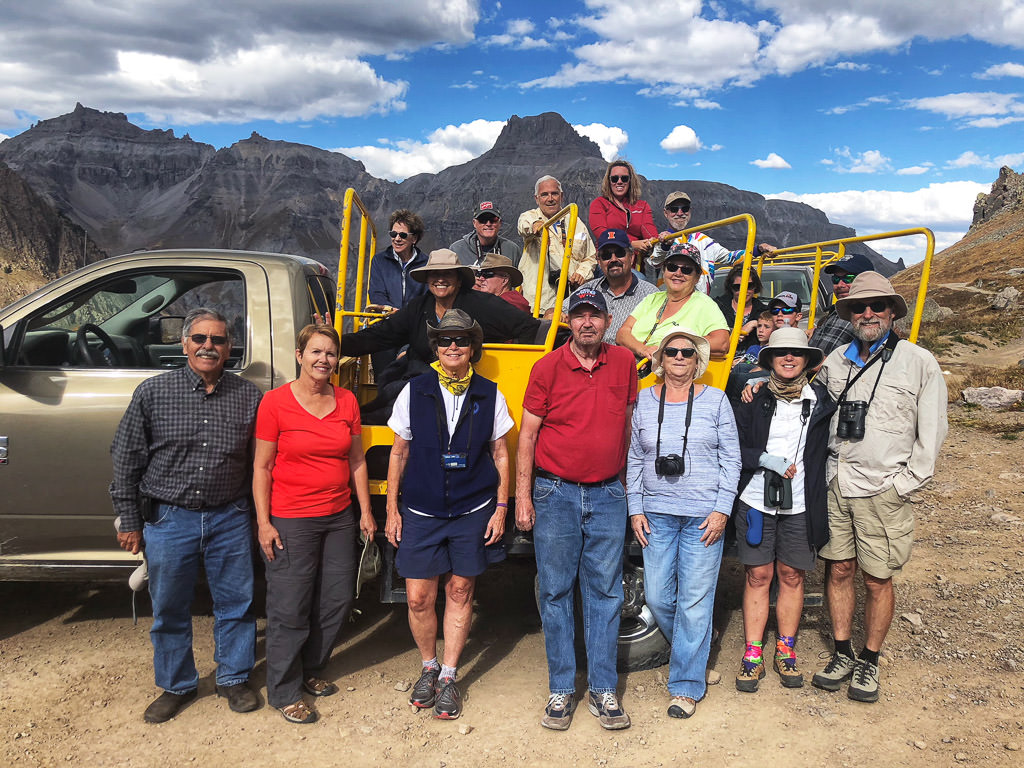 WinnieB group going on a Jeep tour.