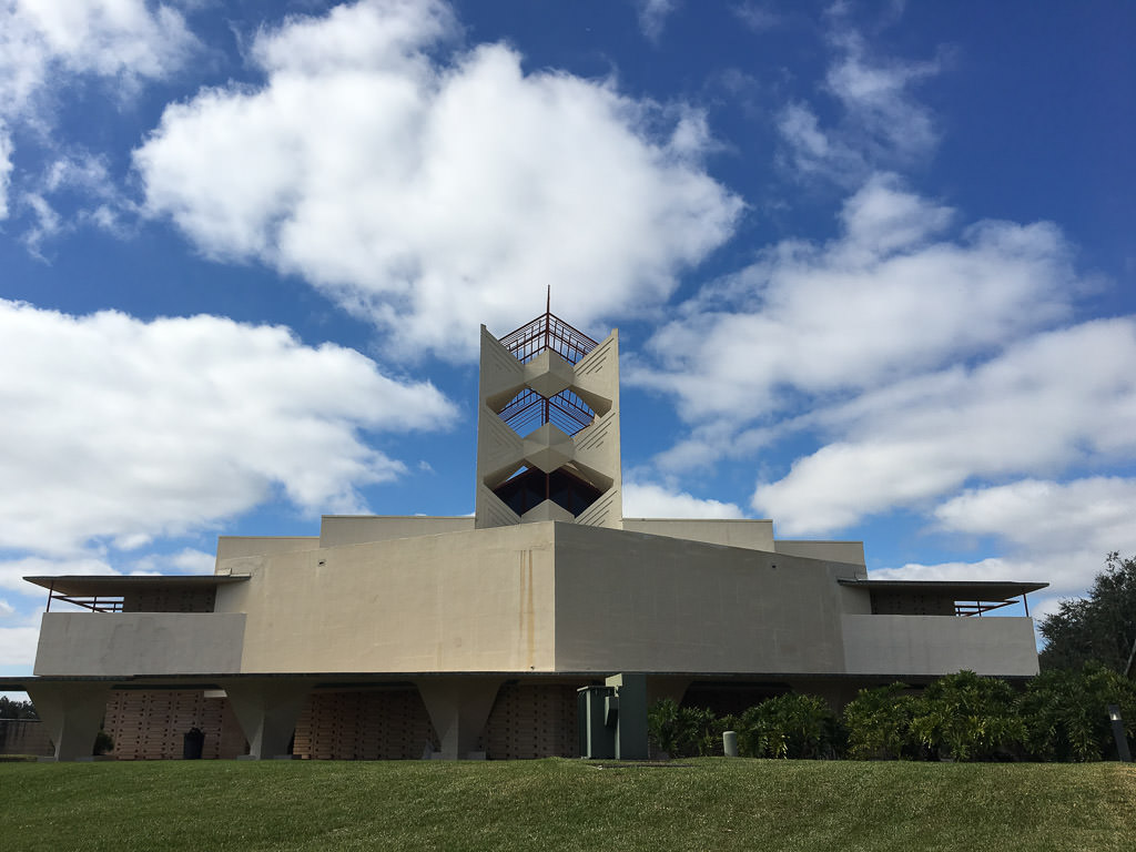 Uniquely designed Annie Pfeiffer Chapel.