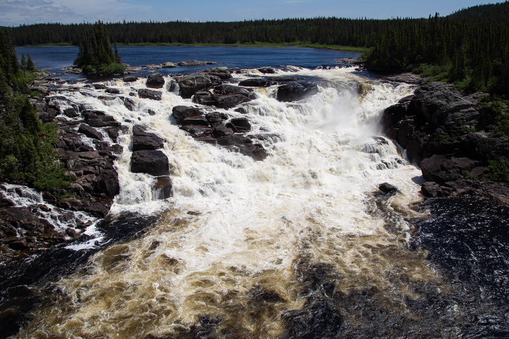 Rapids on the river.