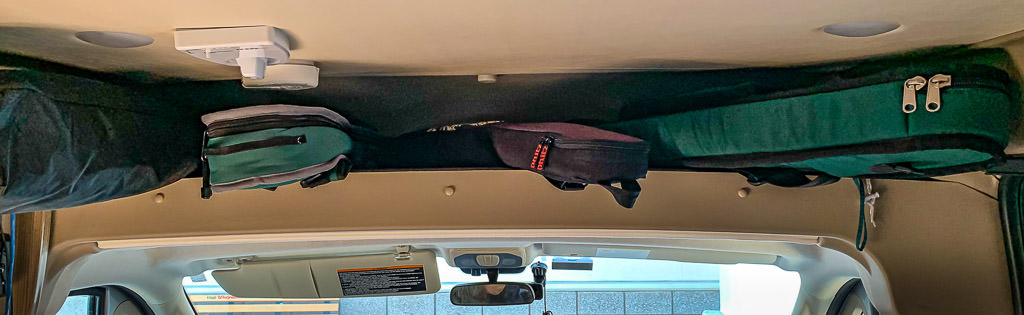 Instruments stored about cab